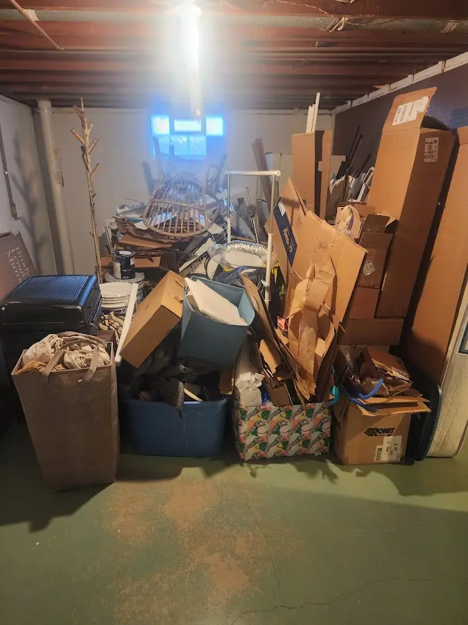 Roll-off dumpster container at job site for 20 Yard Dumpster Rental in Poulsbo